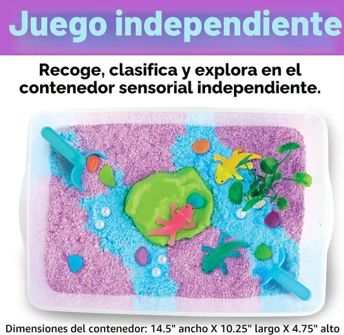 Miniatura 4 de Creativity for Kids Contenedor sensorial: axolote Actividad práctica con espuma Wiggly, figuras y herramientas Fomenta las habilidades motoras