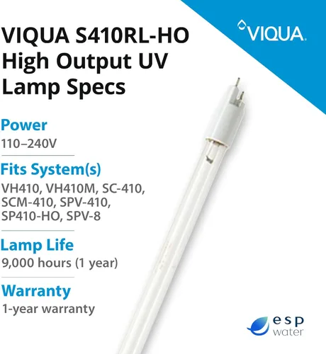 Miniatura 5 de Viqua S410RL-HO Reemplazo UV Lámpara VH410 Sistema