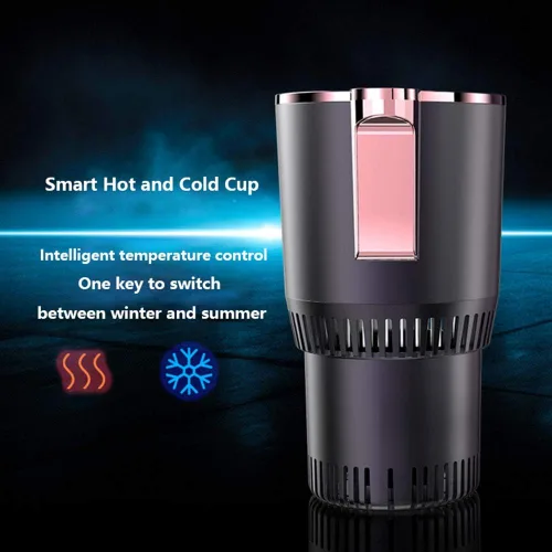 Miniatura 3 de Calentador inteligente de tazas 2 en 1 para auto, soporte para taza de refrigeración y calefacción de automóvil con pantalla LED de temperatura