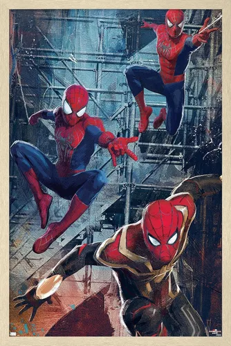 Miniatura 12 de Trends International Marvel Spider-Man: No Way Home - Póster de pared de trío, 14.725 x 22.375 pulgadas, versión premium sin marco