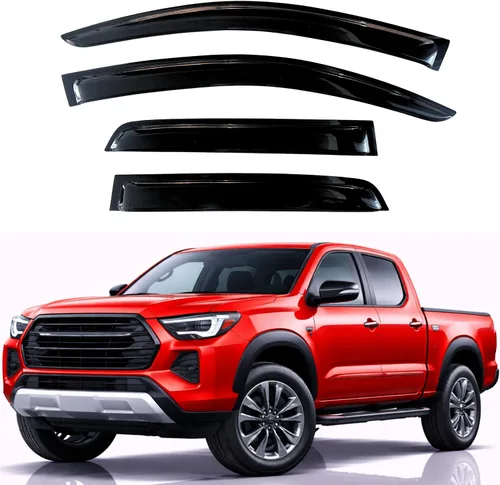 Miniatura 54 de KPY Moldura deflectora de viento para ventana con protección para lluvia, Chevy Tahoe/GMC Yukon 1995-2000, Suburban C/K1500/2500/3500 1992-2000