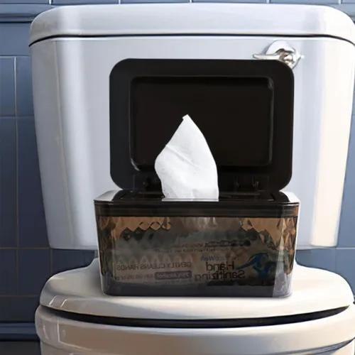 Miniatura 4 de Dispensador de toallitas húmedas para bebés, contenedor de toallitas húmedas de mayor capacidad, contenedor de toallitas para baño, mantiene