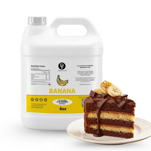 Miniatura 8 de Dolce Foglia Extracto de plátano – 1 galón soluble en aceite multiusos saborizante ideal para hacer dulces, hornear, bálsamo labial y helados