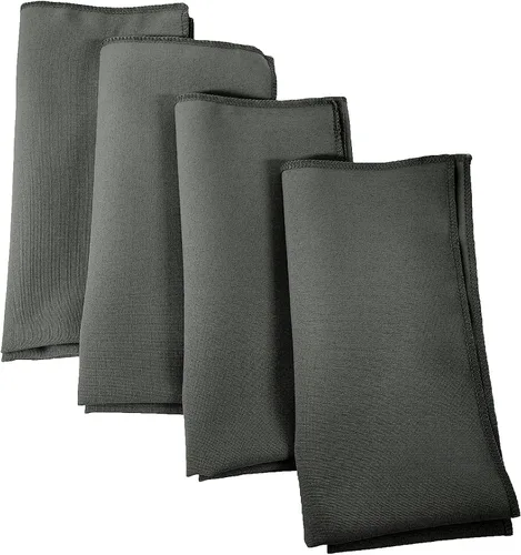 Miniatura 6 de LA Linen Paquete de 10 servilletas de popelina de poli, servilletas de tela suave, servilletas lavables y reutilizables, servilletas de mesa