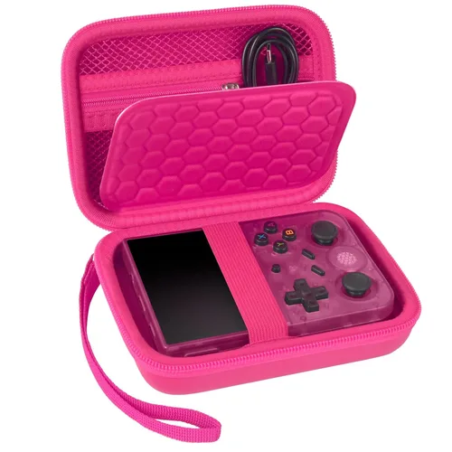 PAIYULE Estuche de Viaje Compatible con RG353V/RG353VS/R36S Consola de Juegos Portátil Retro, Organizador Soporte de Almacenamiento para Emulador
