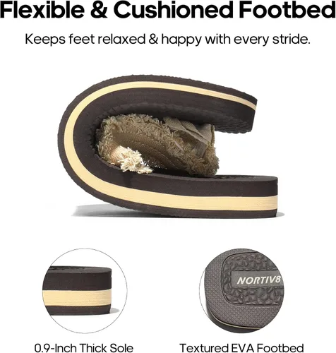 Miniatura 5 de NORTIV 8 Sandalias de playa cómodas y ligeras para hombre