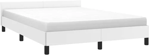 Miniatura 10 de vidaXL Base de cama de piel sintética, estilo escandinavo, soporte de listones, no necesita somier, sin colchón, fácil montaje, cama individual