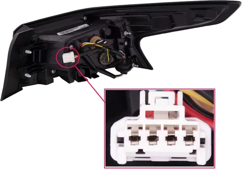 Miniatura 2 de HEADLIGHTSDEPOT Luz trasera compatible con 19-24 Nissan Altima CAPA certificado derecho pasajero lámpara trasera halógena