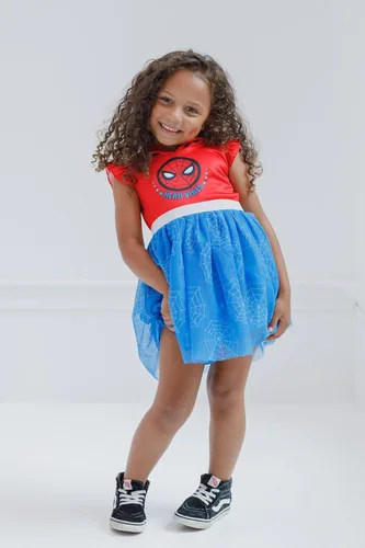 Miniatura 2 de Marvel Spider-Man Spider-Gwen Ghost Spider - Vestido de tul de malla para niñas pequeñas y grandes