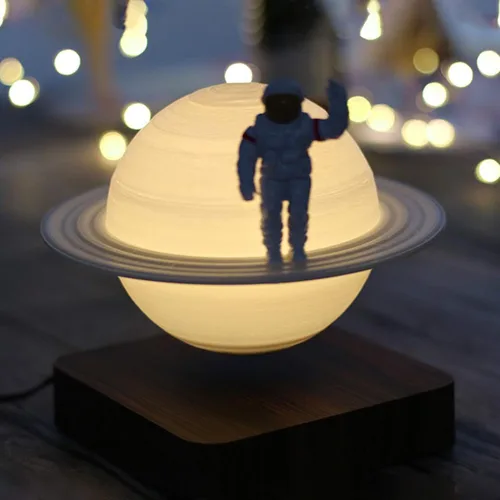 Miniatura 7 de Luz nocturna de luna magnética flotante planeta lámpara interior impresión 3D LED cabecera enfermería regalo creativo lámpara de mesa