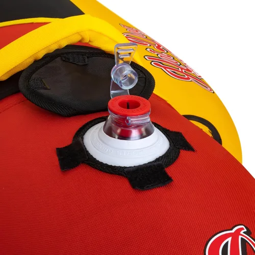 Miniatura 4 de Airhead Hot Dog Towable Tube for Boating, 1-5 Rider Inflatable Boat Tube for Water Tubing, Full Nylon Cover, EVA Padding, Foam Padded Handles