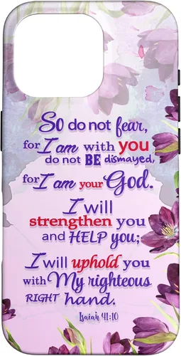 Miniatura 20 de So Do Not Fear for I 'm with You Isaías 41:10 - Funda cristiana para iPhone 17