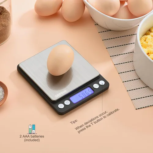 Miniatura 8 de GRIFEMA GA2003 - Báscula digital de bolsillo (17.64 oz/0.00 oz), báscula digital de cocina, básculas de joyería de alta precisión con pantalla LCD