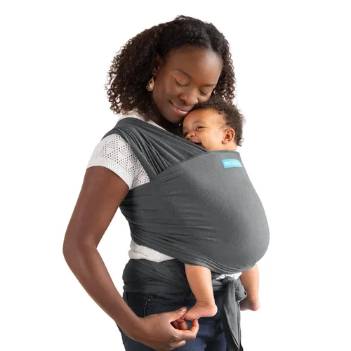 Miniatura 2 de Porta bebé Moby Baby Wrap para recién nacidos a niños pequeños (8-15kg), porta bebé en cabestrillo, diseño ultra ligero y manos libres, ajustable
