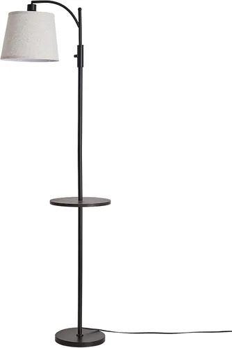 Miniatura 9 de AIDENOEY Lámpara de pie completamente regulable para sala de estar, lámpara de pie con interruptor giratorio y pantalla de mesa y lino beige, Negro