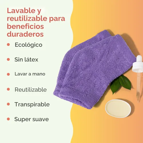 Miniatura 6 de ZenToes Calcetines de talón hidratante, 2 pares de calcetines de spa con forro de gel para curar y tratar talones secos y agrietados mientras Lila