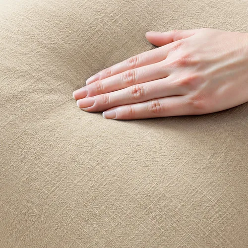 Miniatura 2 de MIULEE Juego de 2 fundas de almohada decorativas de lino neutro con flecos, fundas de cojín de estilo bohemio con borlas para sofá, cama, sala