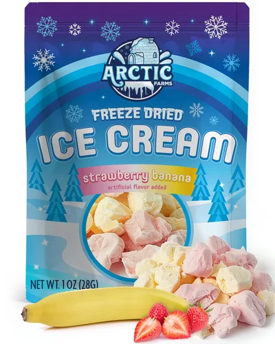 Miniatura 69 de Arctic Farms Trozos de Helado Liofilizado a Granel - No se Derrite (Mantequilla de Maní) (1 libra)
