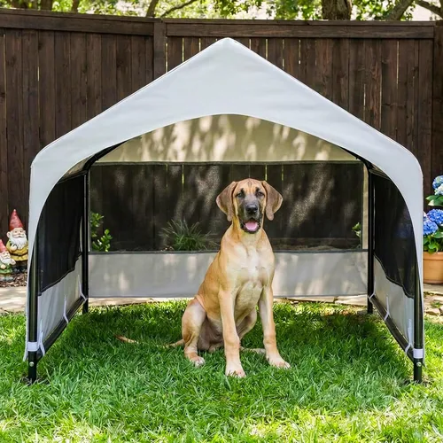 Miniatura 13 de suddus Cama elevada para perros impermeable al aire libre, cuna elevada portátil para perros, camas para perros fuera del suelo, camas para perros