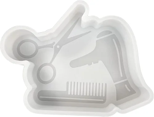 Molde de silicona Freshie para peluquería de 5 x 5 x 1 pulgadas, mano para perlas aromáticas perfumadas, suministros de regalo para estilista,