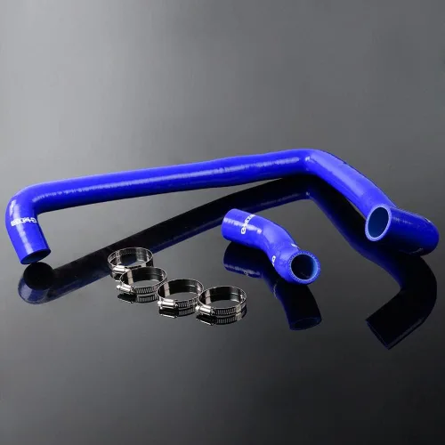 Miniatura 17 de G-PLUS Kit de abrazaderas de manguera de radiador de refrigerante de silicona compatible con NISSAN DATSUN 510 KA24-DE 1968-1973 azul