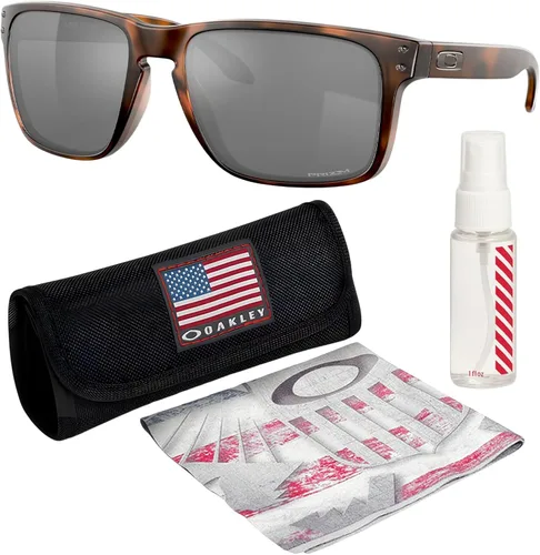 Miniatura 9 de Oakley HOLBROOK XL OO9417 Square Shape Sunglasses With Official Eyewear Kit Marco de acero Lente polarizada negra Prizm