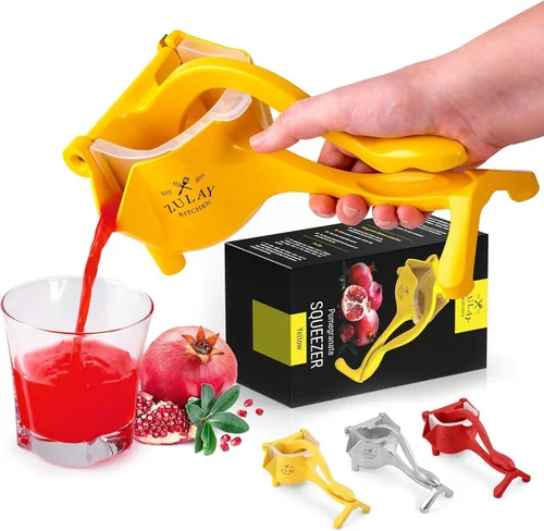 Miniatura 11 de Zulay - Exprimidor manual de frutas, exprimidor de jugos resistente con palanca desmontable y colador extraíble, prensa de frutas y exprimidor