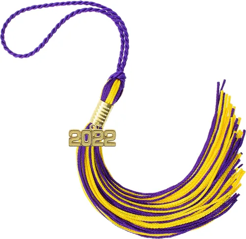 Miniatura 173 de Borla de graduación Aqua 2022, todos los colores escolares disponibles, fabricada en Estados Unidos
