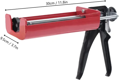 Miniatura 2 de Pistola epoxi doble de 13.5 fl oz/13.5 fl oz (relación de mezcla 1:1), pistola profesional de calafateo de doble cartucho, aplicador de doble