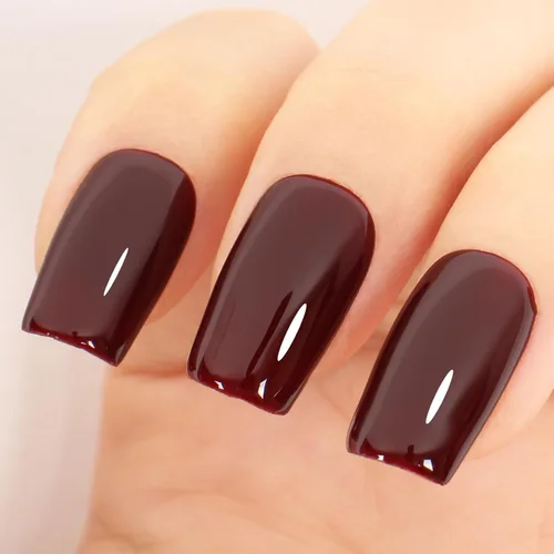 Miniatura 39 de Esmalte de uñas en gel color púrpura oscuro de medianoche - 15ml de esmalte de uñas en gel Jelly color morado negro, color traslúcido