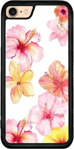 Miniatura 264 de Funda de teléfono de playa de verano a prueba de golpes y protectora con hibisco, bonitas fundas de teléfono para iPhone XR jamaica (Hibiscus Flower)