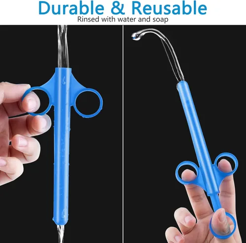 Miniatura 3 de Jeringas aplicadoras de lubricante lubricante, disparador de tubo lubricante con tapa redondeada suave para hombres, mujeres y parejas