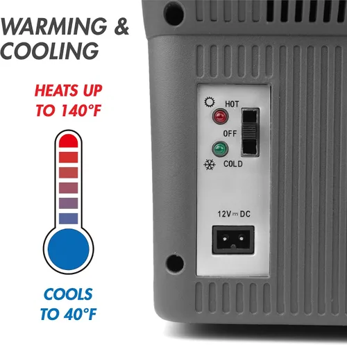 Miniatura 4 de Wagan Enfriador eléctrico y Warme 14 litros refrigerador termoeléctrico portátil de 12 V CC, cable de alimentación para el hogar de 110 V CA