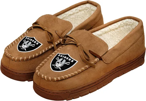 Miniatura 58 de FOCO Mens NFL Team Logo Moccasin Slippers Beige