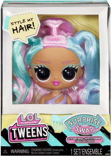 Miniatura 10 de L.O.L. Surprise! Tweens Surprise Swap - Cabezales de peinado que incluyen fabulosos accesorios para el cabello y un hermoso cabello, gran regalo