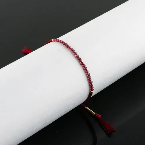 Miniatura 4 de Thecraftman - Pulsera trenzada de cuentas naturales, cristales energéticos, regalo para ella, pulsera de protección de hilo trenzado de mano