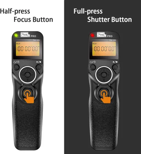 Miniatura 7 de Liberación de obturador remoto compatible con Panasonic, PIXEL TW-283 L1 con control remoto inalámbrico, cable de liberación de obturador compatible