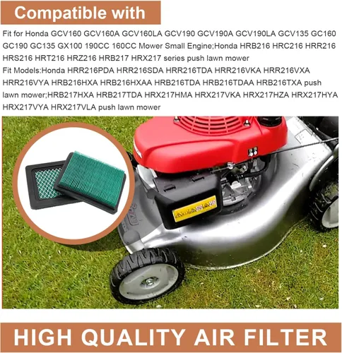 Miniatura 6 de 17211-ZL8-023 Filtro de aire compatible con Honda GCV160 GCV190 GC190 GC160 HRX217 HRX217VKA HRR216 HRR216VKA Husqvarna HU700F 7021P HU700H TB133 0