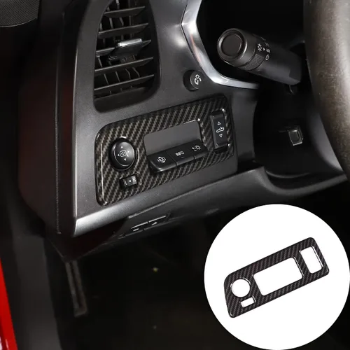 Sekhyna Cubierta de marco convertible para panel de interruptor de techo, ABS, 1 unidad, compatible con Corvette C7 Stingray 2014-2019 para consola