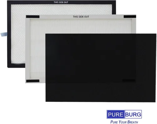 Miniatura 4 de PUREBURG Filtro de repuesto compatible con Lasko HF25630 Pure Platinum HEPA Purificador de Aire Piezas YY25630, H13 True HEPA & Tio2, carbón