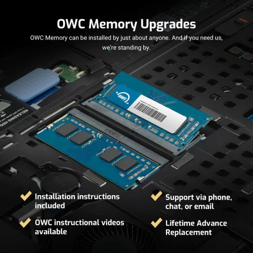 Miniatura 4 de OWC 8 GB DDR4 2400 MHz PC4-19200 CL17 1Rx8 sin ECC SODIMM 1.2 V 260 pines Módulo de actualización de memoria RAM para portátil Notebook