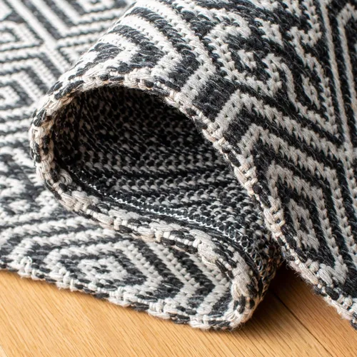 Miniatura 6 de Martha Stewart x SAFAVIEH - Colección de alfombras de área de 8 x 10 pies, carbón y gris, tejido plano, de algodón, ideal para sala de estar