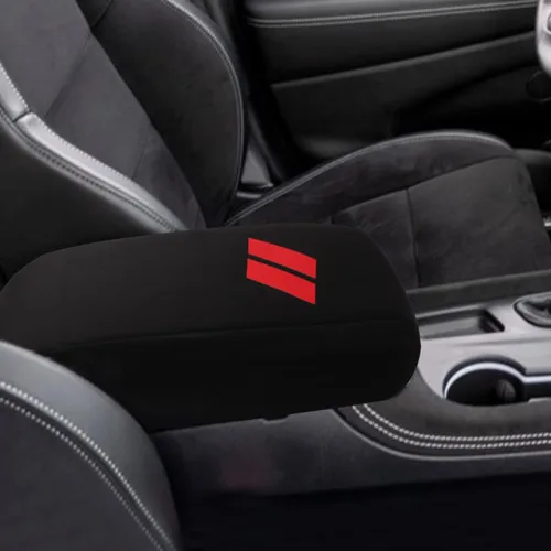 Miniatura 13 de INTGET Funda para reposabrazos de consola central de automóvil para Dodge Durango Accesorios 2011-2020, funda de cuero para reposabrazos, funda