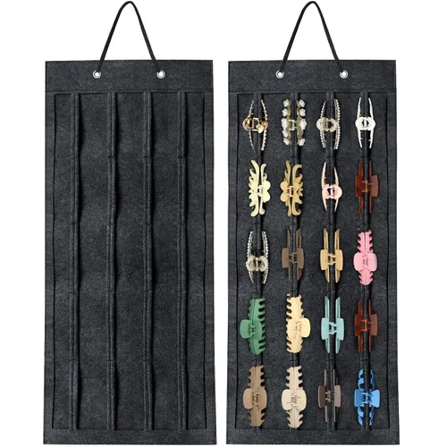 Miniatura 14 de SMUK Organizador de pinzas para mujeres, soporte colgante para pinzas de pelo para niñas, soporte de almacenamiento para horquillas de arcoíris