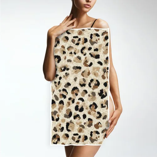 Miniatura 5 de Pfrewn Toallas de baño de mano con estampado de leopardo negro dorado, suaves, absorbentes, para colgar en la cocina, para decoración del hogar, 16