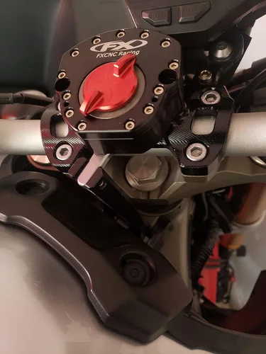 Miniatura 5 de Estabilizador de amortiguador de dirección de motocicleta con soporte de montaje compatible con MT-09 MT09 / Street Rally FZ-09 2014 2015 2016 2017