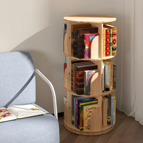 Miniatura 7 de Estantería para niños, estantes giratorios de 2 niveles de 360°, estante de almacenamiento de pie, estantes para aulas de preescolares, guardería