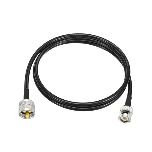 Miniatura 4 de Eightwood Cable UHF PL259 macho a BNC macho RG58 coaxial de 3 pies para radio CB, radio ham y radio amateur, medidor SWR