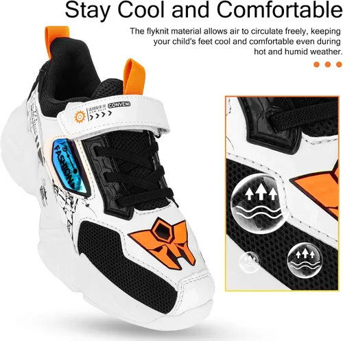 Miniatura 4 de Zapatos deportivos para niños y niños, zapatos casuales de malla, tendencia transpirable, moda para niños, zapatos de baloncesto deportivos