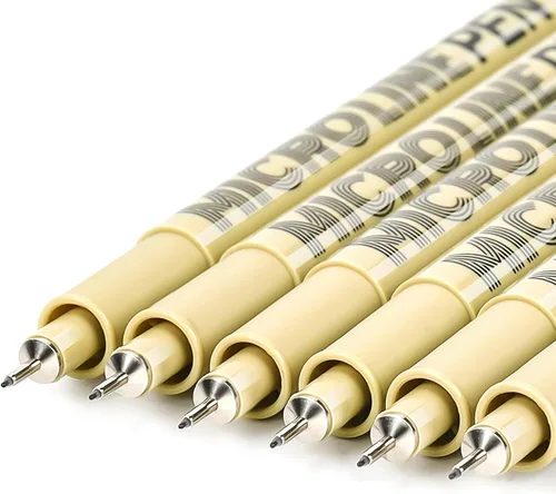 Miniatura 14 de KERIFI Micro-Pen - Bolígrafos de tinta fineliner, paquete de 12 bolígrafos de dibujo de punta fina, impermeables, tinta de archivo, multiliner